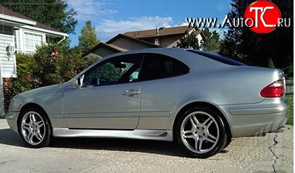 6 649 р. Пороги накладки Lorinser Mercedes-Benz CLK class W208 (1997-2002) (Неокрашенные)  с доставкой в г. Кемерово