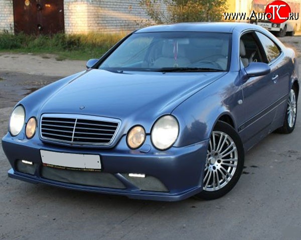 11 199 р. Передний бампер M-VRS на Mercedes-Benz CLK class W208 (1997-2002) (Неокрашенный)  с доставкой в г. Кемерово