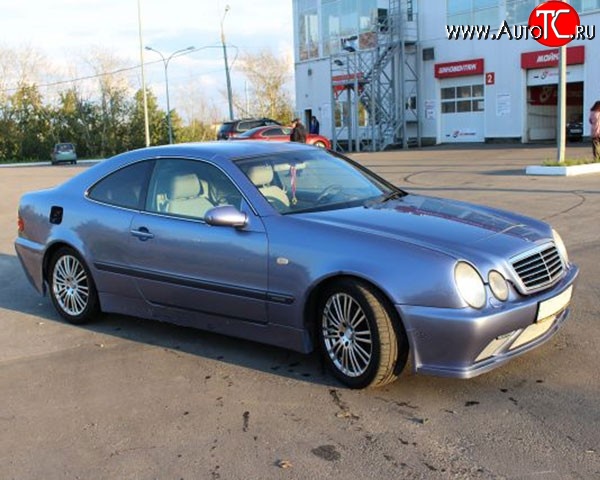 6 899 р. Пороги накладки M-VRS на Mercedes-Benz CLK class W208 (1997-2002) (Неокрашенные)  с доставкой в г. Кемерово