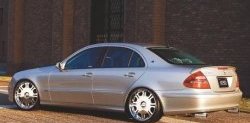 5 599 р. Лип спойлер CT Mercedes-Benz E-Class W211 дорестайлинг седан (2002-2006) (Неокрашенный)  с доставкой в г. Кемерово. Увеличить фотографию 3