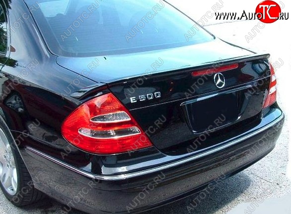 5 599 р. Лип спойлер CT Mercedes-Benz E-Class W211 дорестайлинг седан (2002-2006) (Неокрашенный)  с доставкой в г. Кемерово