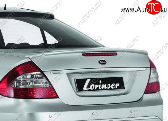 5 309 р. Лип спойлер Lorinzer Mercedes-Benz E-Class W211 дорестайлинг седан (2002-2006) (Неокрашенный)  с доставкой в г. Кемерово