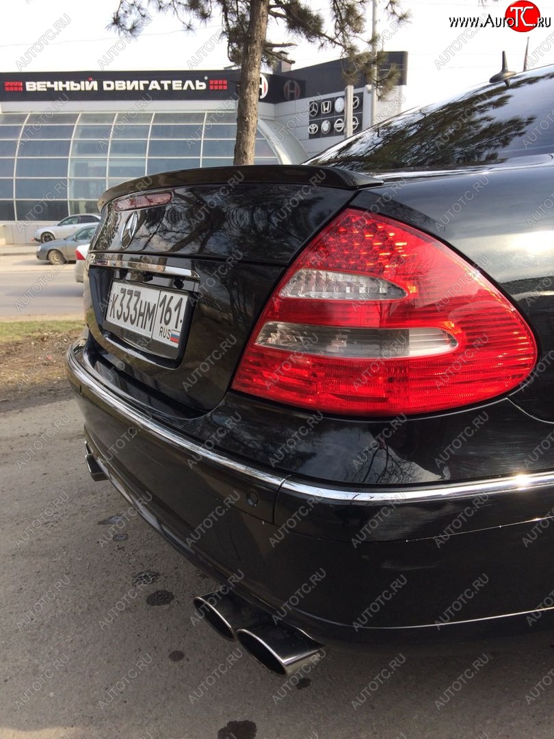 3 399 р. Лип спойлер АВТОКРАТ  Mercedes-Benz E-Class  W211 (2002-2009) дорестайлинг седан, рестайлинг седан (Неокрашенный)  с доставкой в г. Кемерово