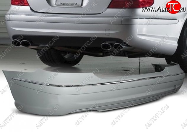 42 399 р. Задний бампер AMG Style Mercedes-Benz E-Class W211 дорестайлинг седан (2002-2006) (Неокрашенный)  с доставкой в г. Кемерово