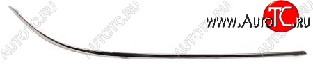 1 029 р. Молдинг на передний бампер SAT (хром) Mercedes-Benz E-Class W212 дорестайлинг седан (2009-2012) (Неокрашенный)  с доставкой в г. Кемерово