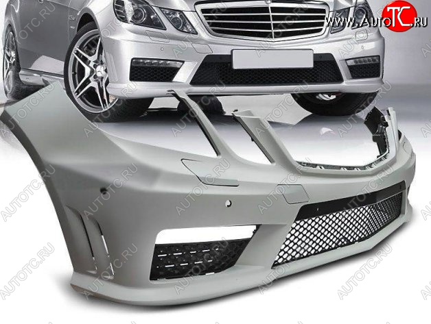 36 949 р. Передний бампер AMG Style Mercedes-Benz E-Class W212 дорестайлинг седан (2009-2012) (Неокрашенный)  с доставкой в г. Кемерово