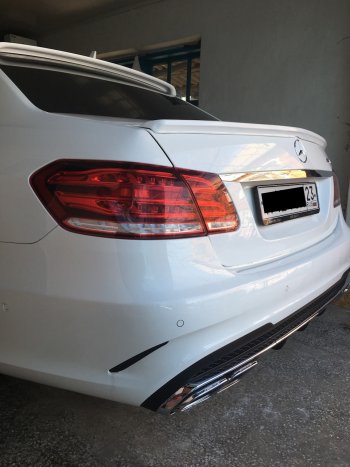 3 399 р. Лип спойлер АВТОКРАТ AMG  Mercedes-Benz E-Class  W212 (2009-2017) дорестайлинг седан, рестайлинг седан (Неокрашенный)  с доставкой в г. Кемерово. Увеличить фотографию 11