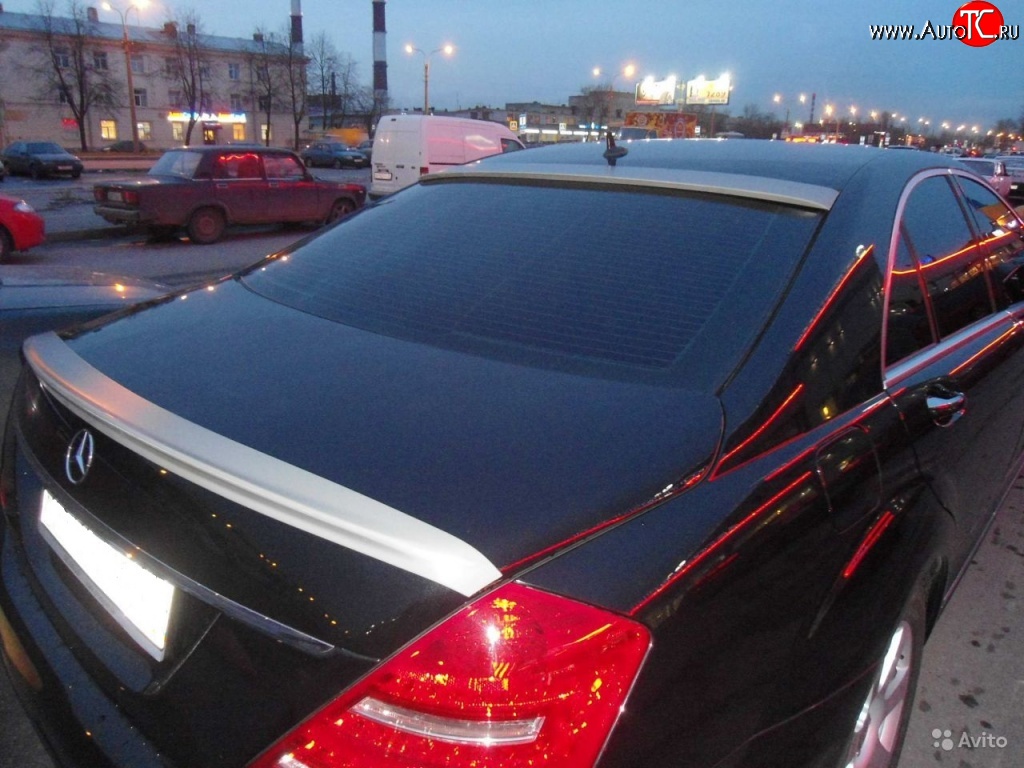 4 899 р. Лип спойлер Sport Mercedes-Benz S class W221 (2006-2013) (Неокрашенный)  с доставкой в г. Кемерово