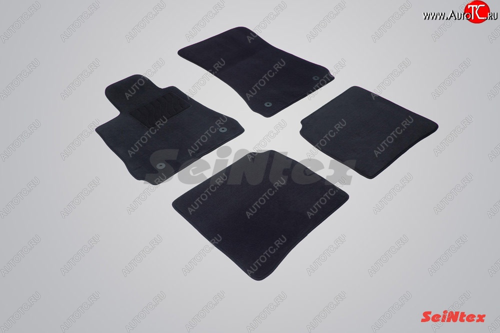 3 599 р. Износостойкие коврики в салон SeiNtex Premium LUX 4 шт. (ворсовые)  Mercedes-Benz S class  W221 (2006-2013)  с доставкой в г. Кемерово
