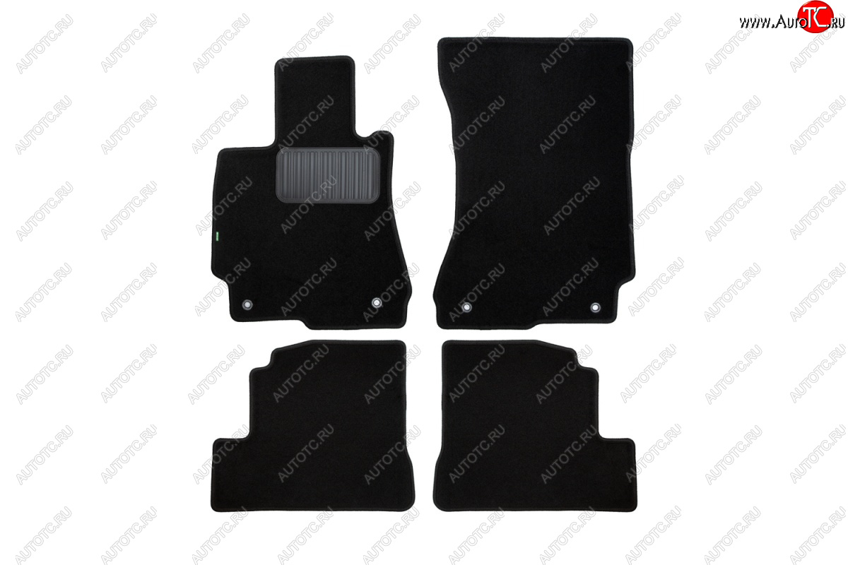 6 949 р. Текстильные коврики салона Klever Standart седан Mercedes-Benz S class W221 (2006-2013) (Черные)  с доставкой в г. Кемерово