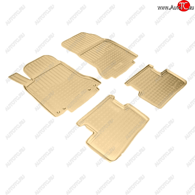 3 369 р. Коврики салона Norplast Unidec  Mercedes-Benz B-Class  W246/T246 (2011-2018) хэтчбэк (Цвет: бежевый)  с доставкой в г. Кемерово
