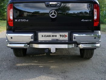 Фаркоп (тягово-сцепное устройство) TCC ((надпись Mercedes-Benz) Mercedes-Benz X class  W470 (2017-2020) (Оцинкованный, шар E - нержавейка)
