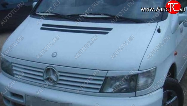 1 199 р. Планка между фарами CT Mercedes-Benz Vito W638 (1996-2003) (Неокрашенные)  с доставкой в г. Кемерово