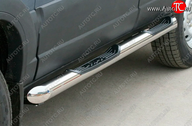 35 699 р. Защита порогов ТехноСфера (Техно Сфера) (D76, с проступями) Mercedes-Benz Vito W639 рестайлинг (2010-2014) (Нержавеющая сталь)  с доставкой в г. Кемерово