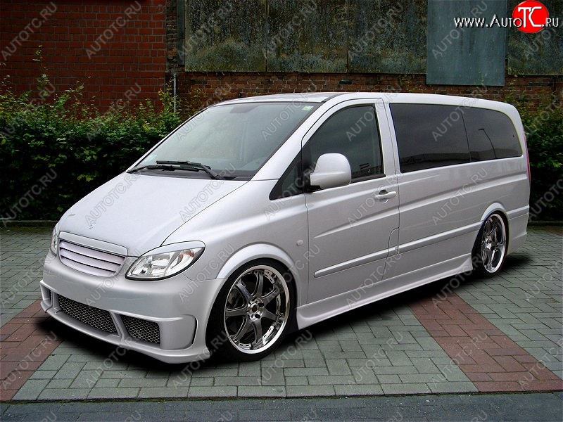 6 499 р. Передний бампер D.J. Mercedes-Benz Vito W639 дорестайлинг (2003-2010)  с доставкой в г. Кемерово