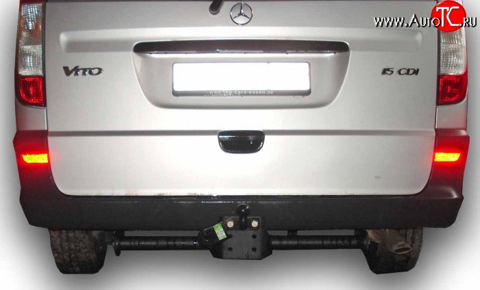 5 999 р. Фаркоп Лидер Плюс (до 2000 кг) Mercedes-Benz Vito W639 дорестайлинг (2003-2010) (Без электропакета)  с доставкой в г. Кемерово