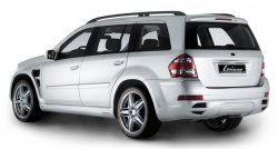 22 499 р. Пластиковые пороги Lorinser Mercedes-Benz GL class X164 дорестайлинг (2006-2009) (Неокрашенные)  с доставкой в г. Кемерово. Увеличить фотографию 3