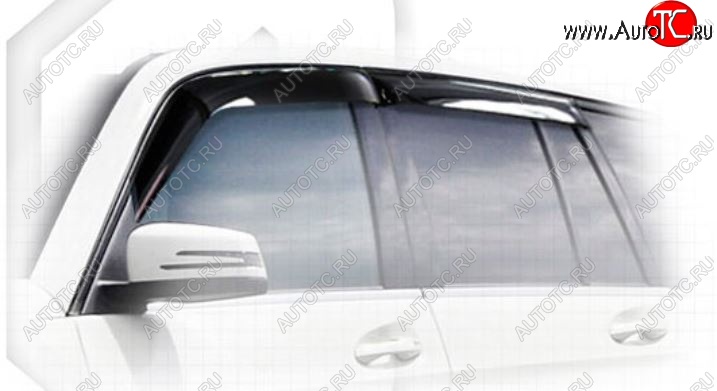 2 199 р. Дефлектора окон CA-Plastiс Mercedes-Benz GLK class X204 дорестайлинг (2008-2012) (Classic полупрозрачный, Без хром.молдинга)  с доставкой в г. Кемерово