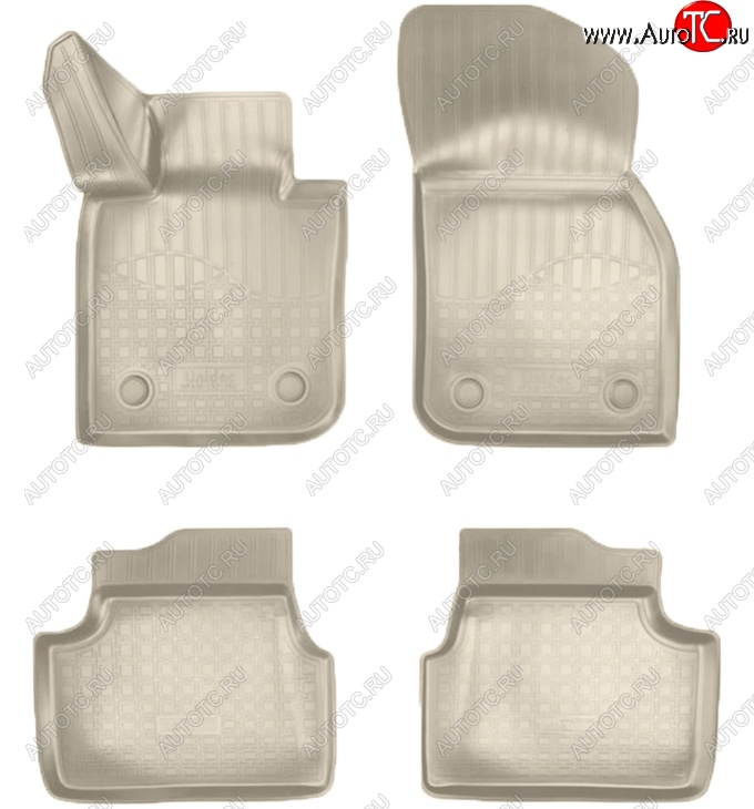 2 489 р. Коврики салонные Noplast (3D)  Mini Hatch  F55 (2014-2025) хэтчбэк 5 дв. (Бежевые)  с доставкой в г. Кемерово