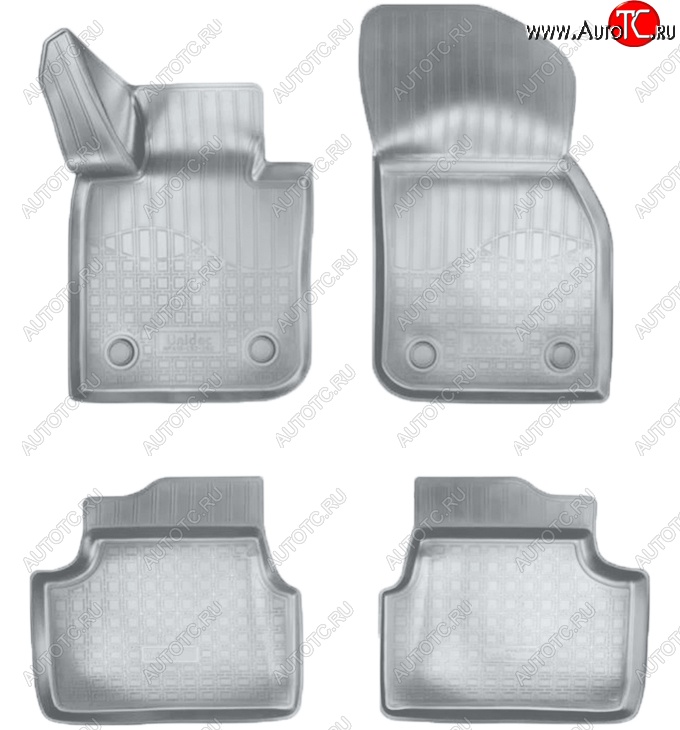 2 489 р. Коврики салонные Noplast (3D)  Mini Hatch  F55 (2014-2025) хэтчбэк 5 дв. (Серые)  с доставкой в г. Кемерово