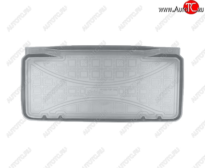 1 379 р. Коврик в багажник Norplast (на нижнюю полку)  Mini Hatch  F56 (2013-2025) хэтчбэк 3 дв. (Серый)  с доставкой в г. Кемерово