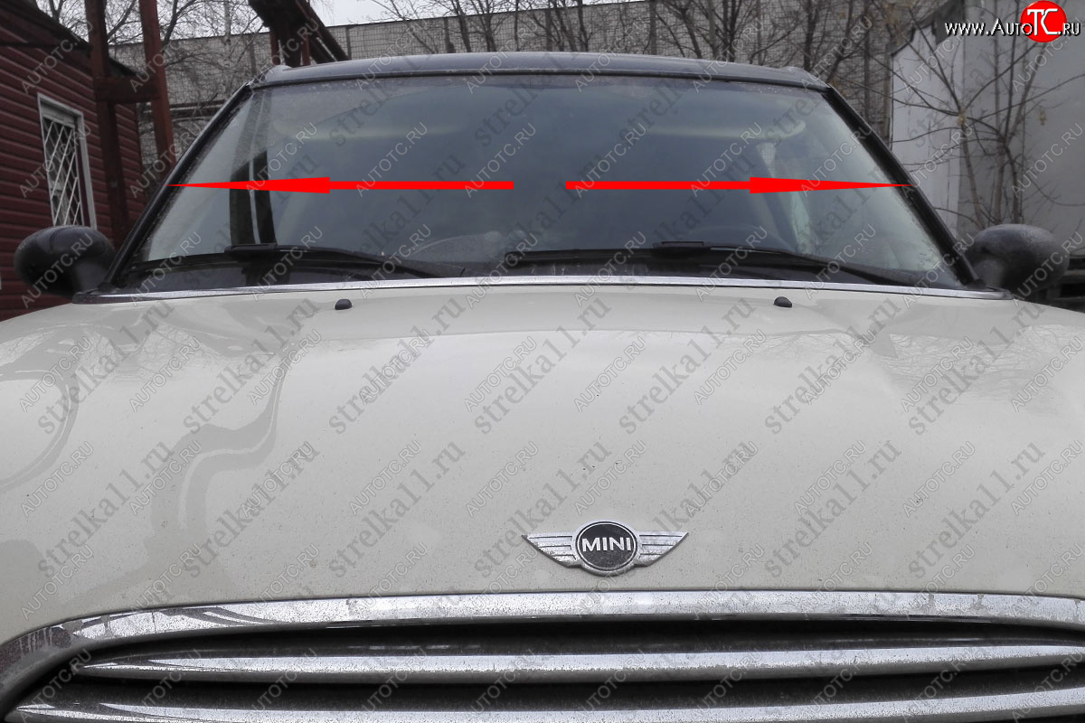 2 239 р. Водостоки (дефлектора) лобового стекла Стрелка 11  Mini Cooper (2006-2014)  с доставкой в г. Кемерово