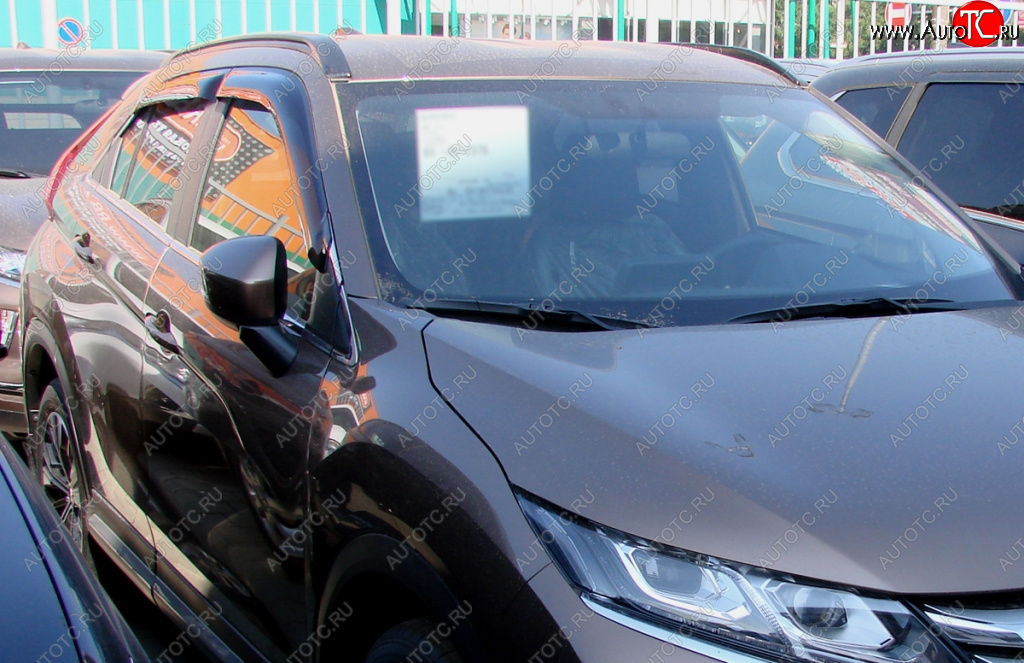 3 399 р. Дефлектора окон SIM Mitsubishi Eclipse Cross GK дорестайлинг (2017-2021)  с доставкой в г. Кемерово