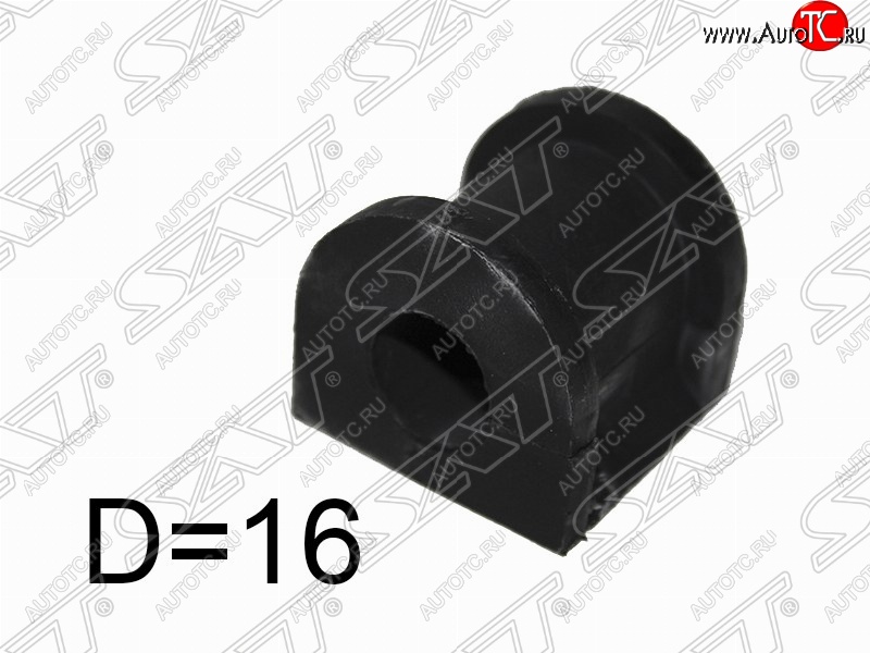 122 р. Резиновая втулка заднего стабилизатора (D=16) SAT  Mitsubishi Airtek - Outlander  CU  с доставкой в г. Кемерово