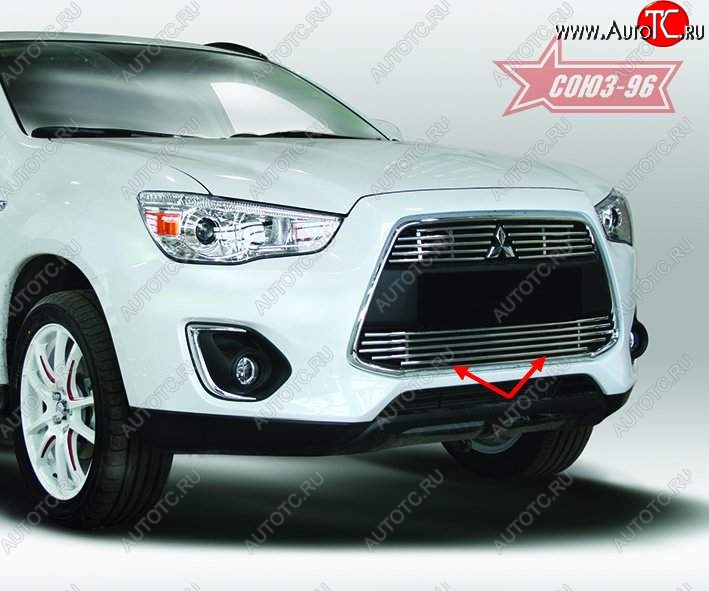 2 294 р. Декоративный элемент воздухозаборника Souz-96 (d10)  Mitsubishi ASX (2013-2016) 1-ый рестайлинг  с доставкой в г. Кемерово