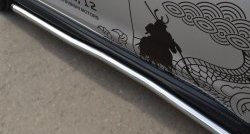 76 999 р. Защита порогов из круглой трубы диаметром 63 мм Russtal Mitsubishi ASX 1-ый рестайлинг (2013-2016) (Защита порогов с со скосами на торцах (вариант 1))  с доставкой в г. Кемерово. Увеличить фотографию 6