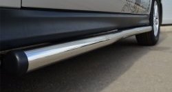 76 999 р. Защита порогов из круглой трубы диаметром 63 мм Russtal Mitsubishi ASX 1-ый рестайлинг (2013-2016) (Защита порогов с со скосами на торцах (вариант 1))  с доставкой в г. Кемерово. Увеличить фотографию 7
