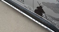 16 649 р. Защита порогов с круглыми вставками для ног из овальной трубы диаметром 75x42 мм Russtal Mitsubishi ASX 1-ый рестайлинг (2013-2016)  с доставкой в г. Кемерово. Увеличить фотографию 2
