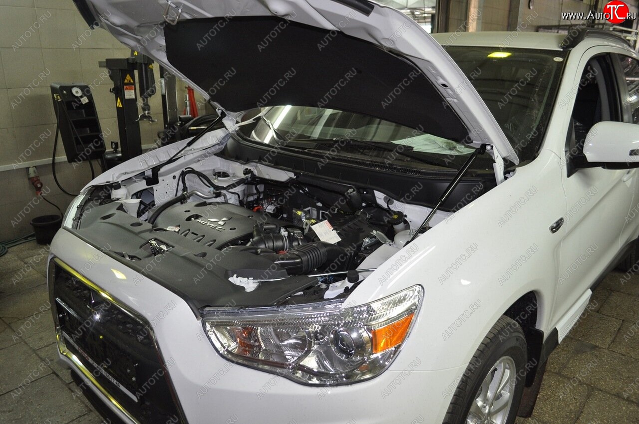 2 049 р. Упоры капота Russtal Mitsubishi ASX 2-ой рестайлинг (2017-2020)  с доставкой в г. Кемерово