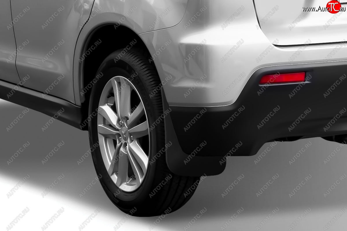 4 799 р. Задние брызговики Frosch Mitsubishi ASX 1-ый рестайлинг (2013-2016)  с доставкой в г. Кемерово
