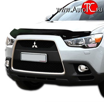 3 299 р. Дефлектор капота NovLine long Mitsubishi ASX 1-ый рестайлинг (2013-2016)  с доставкой в г. Кемерово