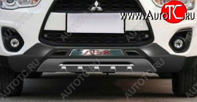 21 599 р. Накладка на передний бампер CT Mitsubishi ASX 1-ый рестайлинг (2013-2016) (Неокрашенная)  с доставкой в г. Кемерово