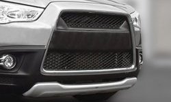 22 699 р. Накладка на передний бампер CT v2 Mitsubishi ASX дорестайлинг (2010-2012) (Неокрашенная)  с доставкой в г. Кемерово. Увеличить фотографию 2