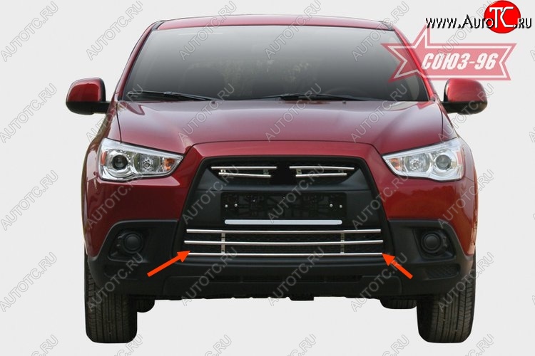 5 579 р. Декоративный элемент воздухозаборника Souz-96 (d16) Mitsubishi ASX дорестайлинг (2010-2012)  с доставкой в г. Кемерово
