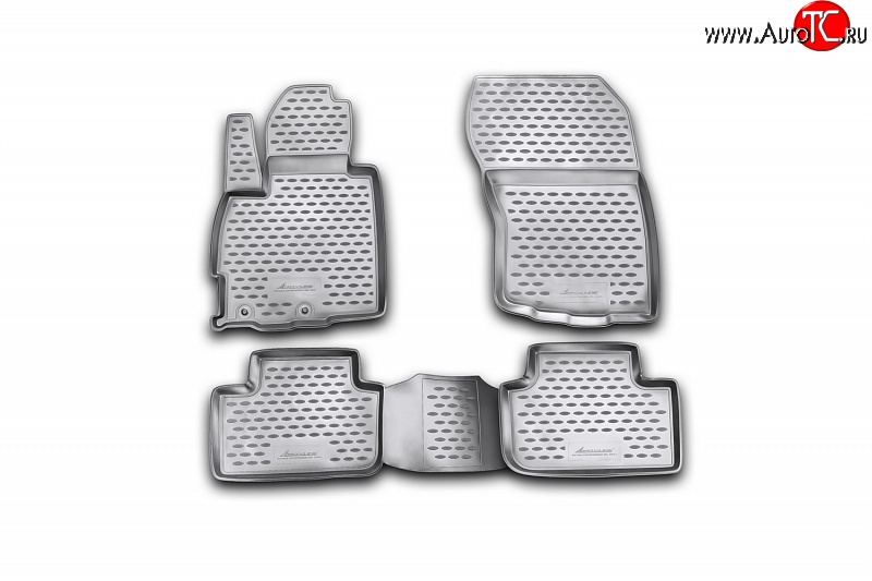 3 379 р. Коврики в салон Element 4 шт. (полиуретан) Mitsubishi ASX 1-ый рестайлинг (2013-2016)  с доставкой в г. Кемерово