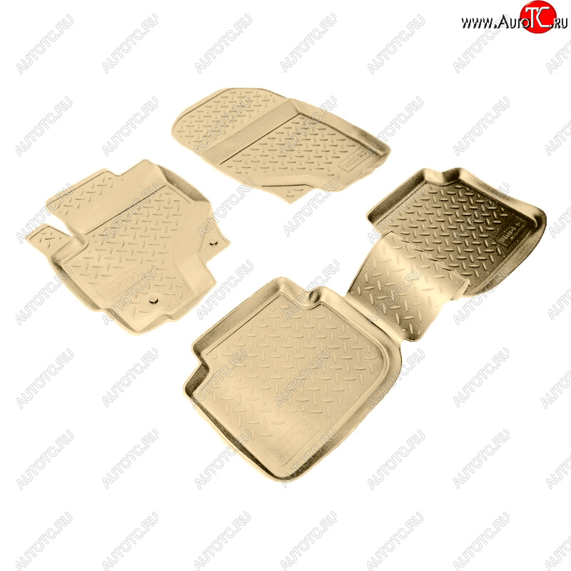 2 599 р. Коврики салона Norplast Unidec  Mitsubishi Colt ( Z20, Z30 хэтчбэк 3 дв.,  Z30) (2002-2009) дорестайлинг, хэтчбэк 5 дв. дорестайлинг (Цвет: бежевый)  с доставкой в г. Кемерово