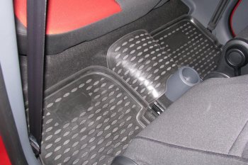 2 259 р. Коврики в салон (полиуретан) 5D Element Mitsubishi Colt Z30 хэтчбэк 5 дв. рестайлинг (2008-2011)  с доставкой в г. Кемерово. Увеличить фотографию 2