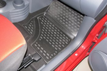 2 259 р. Коврики в салон (полиуретан) 5D Element Mitsubishi Colt Z30 хэтчбэк 5 дв. рестайлинг (2008-2011)  с доставкой в г. Кемерово. Увеличить фотографию 3