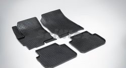Износостойкие коврики в салон с рисунком Сетка SeiNtex Premium 4 шт. (резина) Mitsubishi Colt ( Z20, Z30 хэтчбэк 3 дв.,  Z30) (2002-2009) дорестайлинг, хэтчбэк 5 дв. дорестайлинг