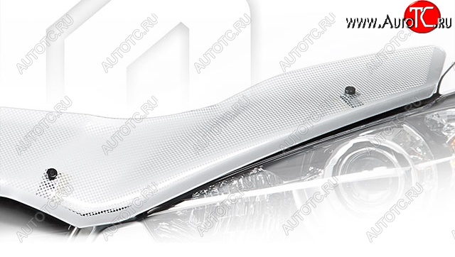 2 299 р. Дефлектор капота на CA-Plastic  Mitsubishi Diamante (1995-2005) (Шелкография серебро)  с доставкой в г. Кемерово