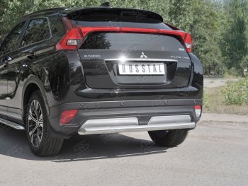 14 399 р. Защита заднего бампера (Ø63 мм, нержавейка) SLITKOFF  Mitsubishi Eclipse Cross  GK (2017-2021) дорестайлинг  с доставкой в г. Кемерово. Увеличить фотографию 4