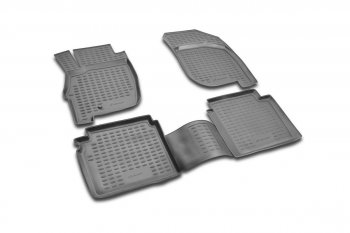 Комплект ковриков салона Element (полиуретан) Mitsubishi Galant 9 седан (2004-2009) (Черные)