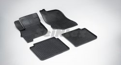 Износостойкие коврики в салон с рисунком Сетка SeiNtex Premium 4 шт. (резина) Mitsubishi Galant  9 (2004-2009) седан