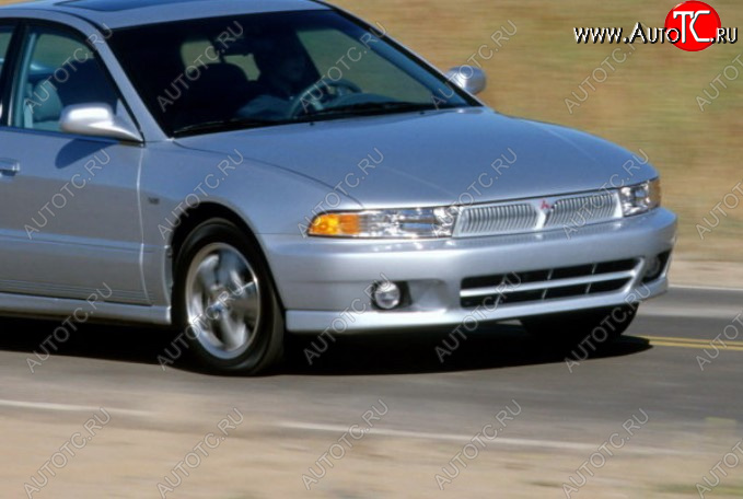 15 099 р. Передний бампер TYG (USA) Mitsubishi Galant 8  дорестайлинг седан (1996-1998) (Неокрашенный)  с доставкой в г. Кемерово
