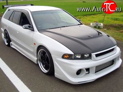 21 499 р. Пластиковый капот Dolphin Mitsubishi Galant 8  дорестайлинг седан (1996-1998) (Неокрашенный)  с доставкой в г. Кемерово