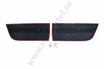 11 449 р. Молдинги дверей RA (комплект) Mitsubishi L200 5 KK,KL дорестайлинг (2015-2019) (Поверхность глянец (под окраску), Неокрашенные)  с доставкой в г. Кемерово. Увеличить фотографию 6
